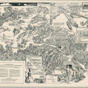 The Panama Canal as seen by Charles Owens of the Los Angeles Times Art Staff from a special Military Airplane