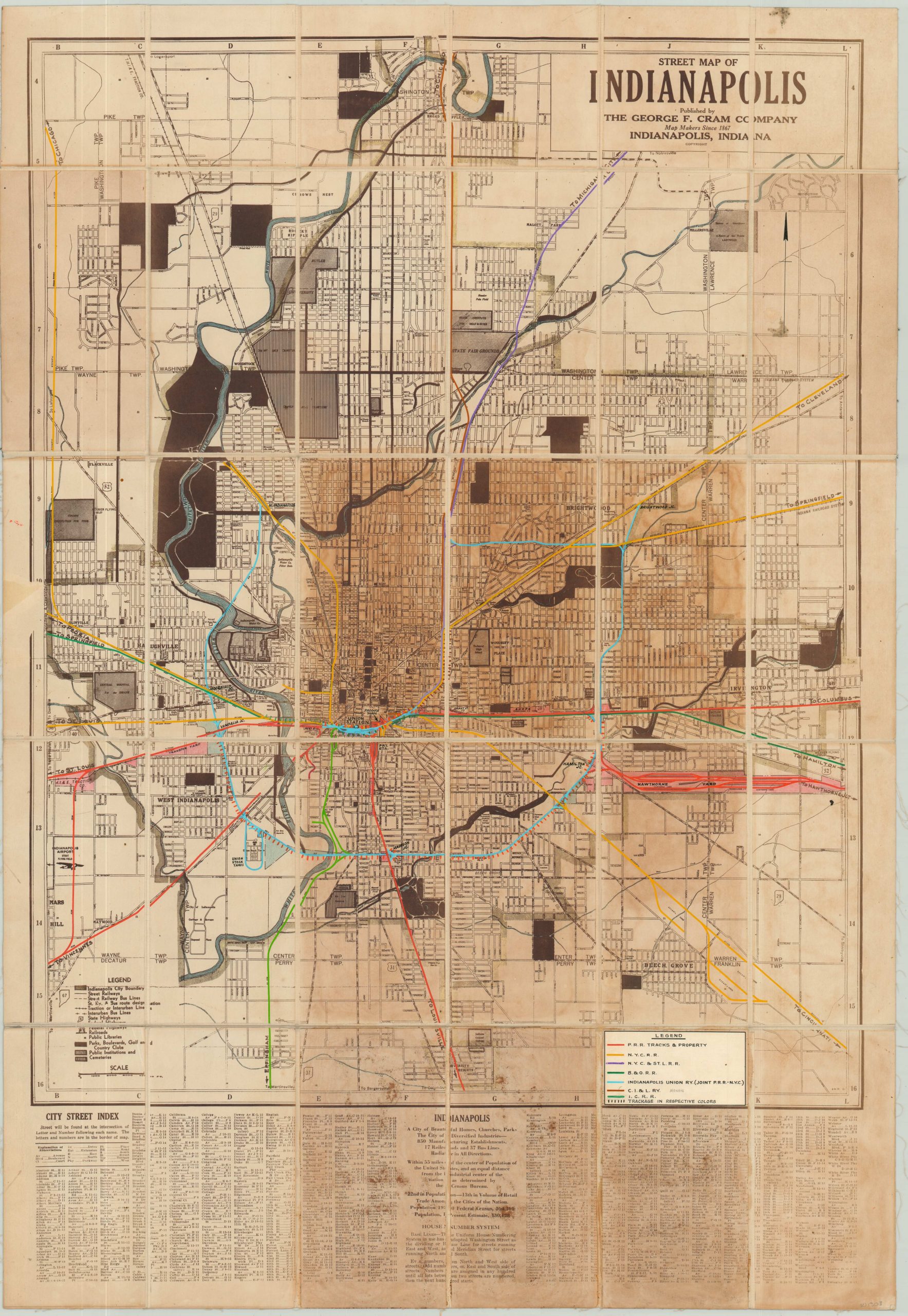 Street Map of Indianapolis