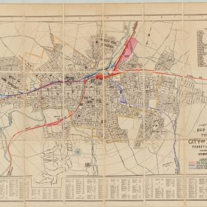 Map of the City of York, Pennsylvania Including All Suburbs