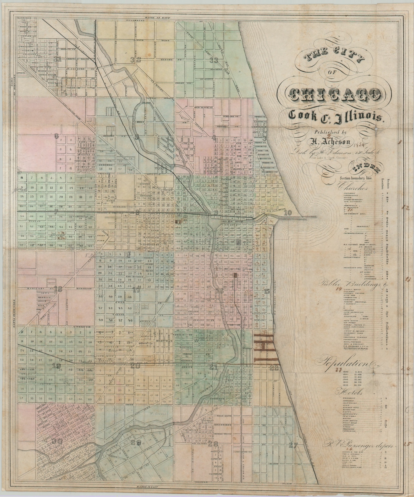 The City of Chicago Cook Co. Illinois - Curtis Wright Maps