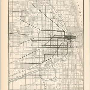 Map of the West Chicago Street Railroad