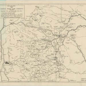 Road and Trail Map of Estes Park and Vicnity