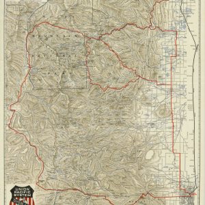 United Pacific System Map of Rocky Mountain (Estes) National Park