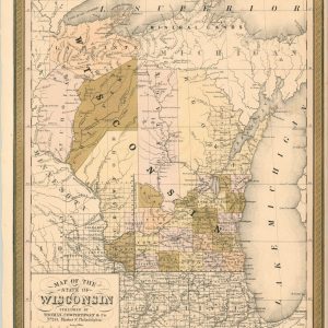 Map of the State of Wisconsin