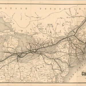 Map of the Chicago and Grand Trunk and Grand Trunk Railway Line
