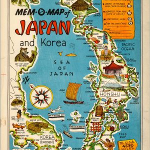 Mem-O-Map of Japan and Korea