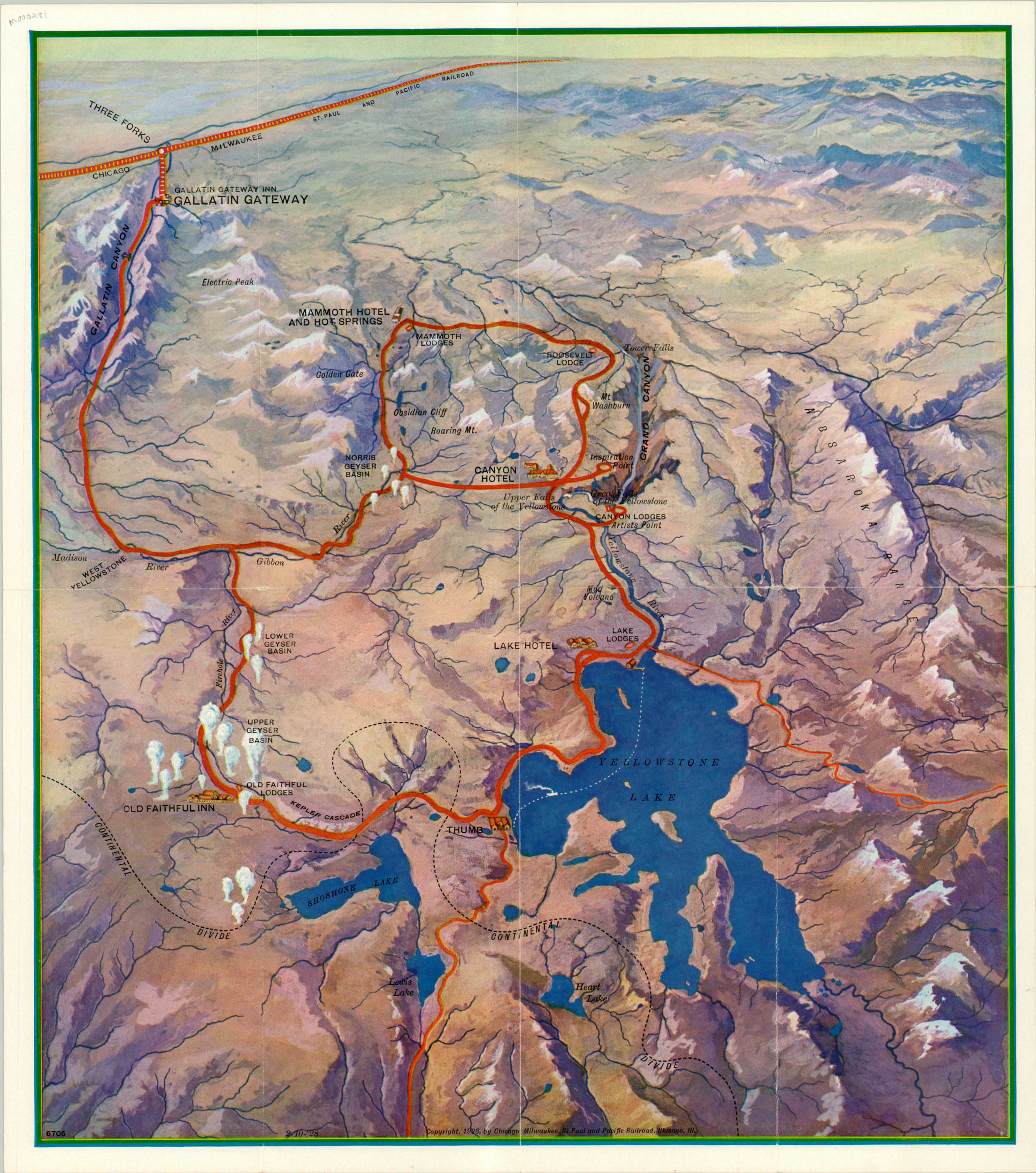 yellowstone map
