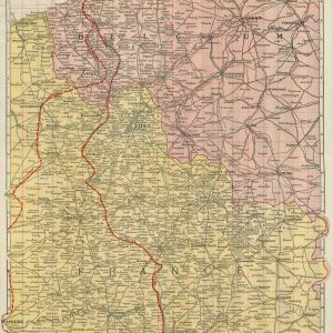 War Map of the British Front
