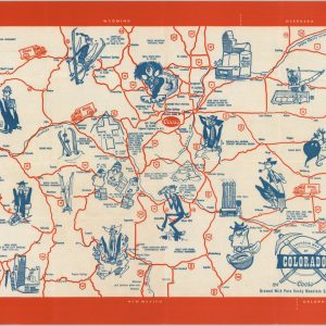 Souvenir Map of Colorado