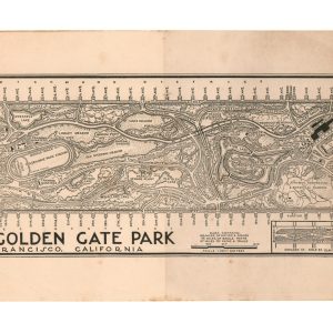 Map of Golden Gate Park San Francisco, California