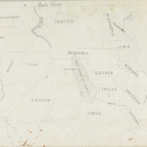 [Schoolgirl Map of the Western United States]