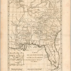 Carte de la Louisiane et de la Floride
