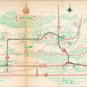 Amana Colonies Guide Map