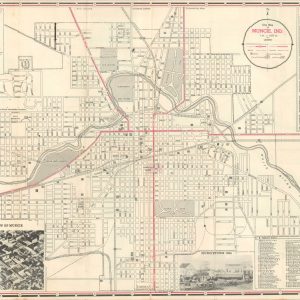 City Map of Muncie, Indiana