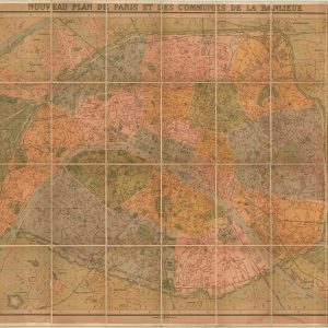 Nouveau Plan de Paris et Des Commmunes de la Banlieue