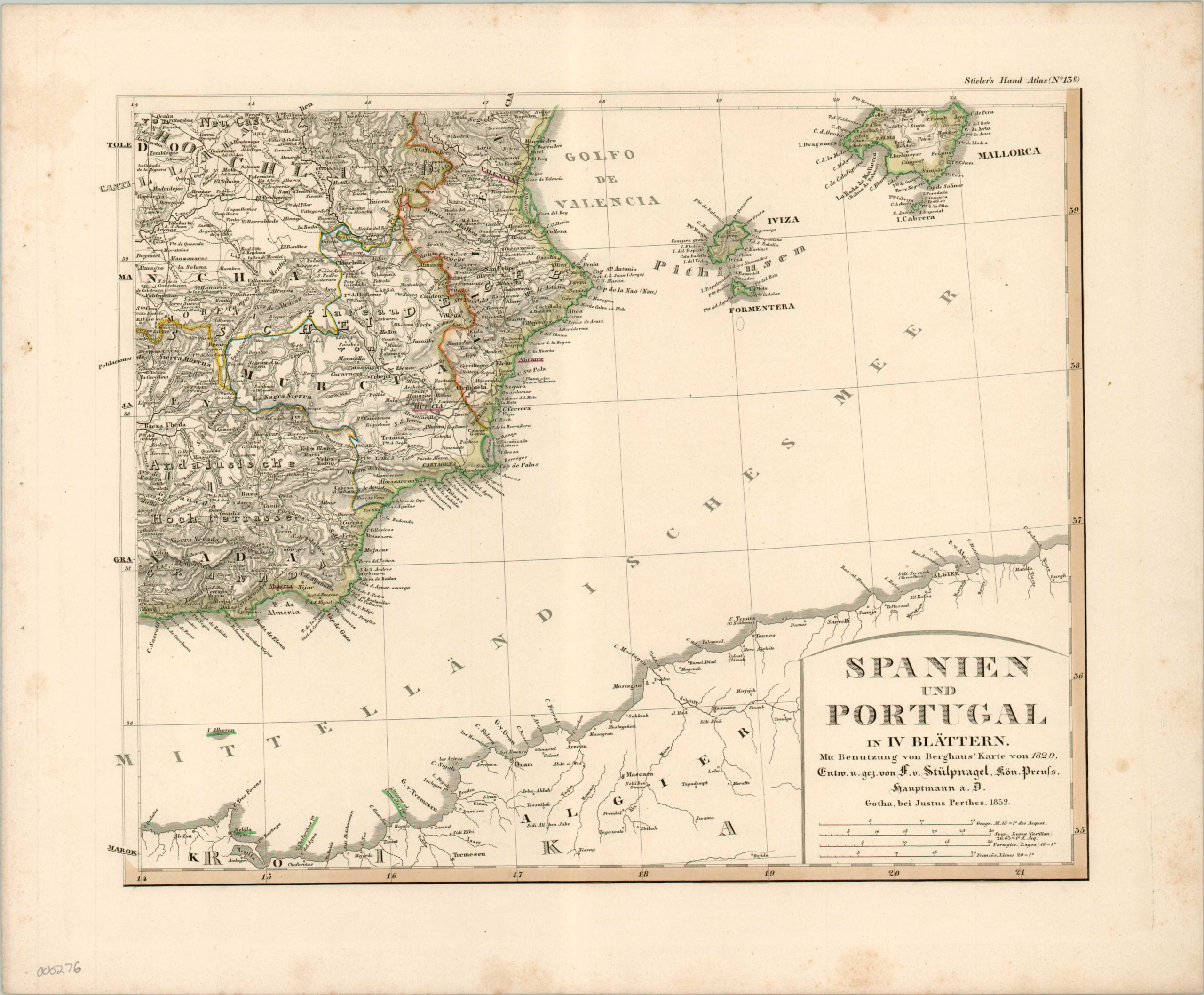 Spanien und Portugal in IV Blattern