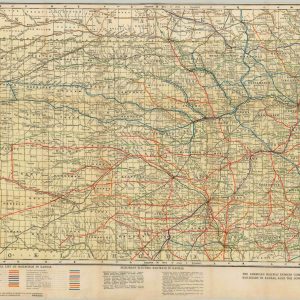 Stouffer's Railroad Map of Kansas
