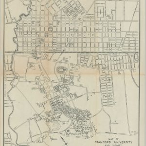 Map of Stanford University and Vicinity