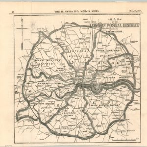 Map of the London Postal District with its Subdivisions