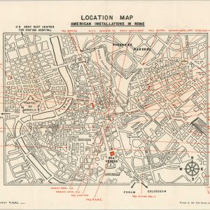 Location Map American Installations in Rome