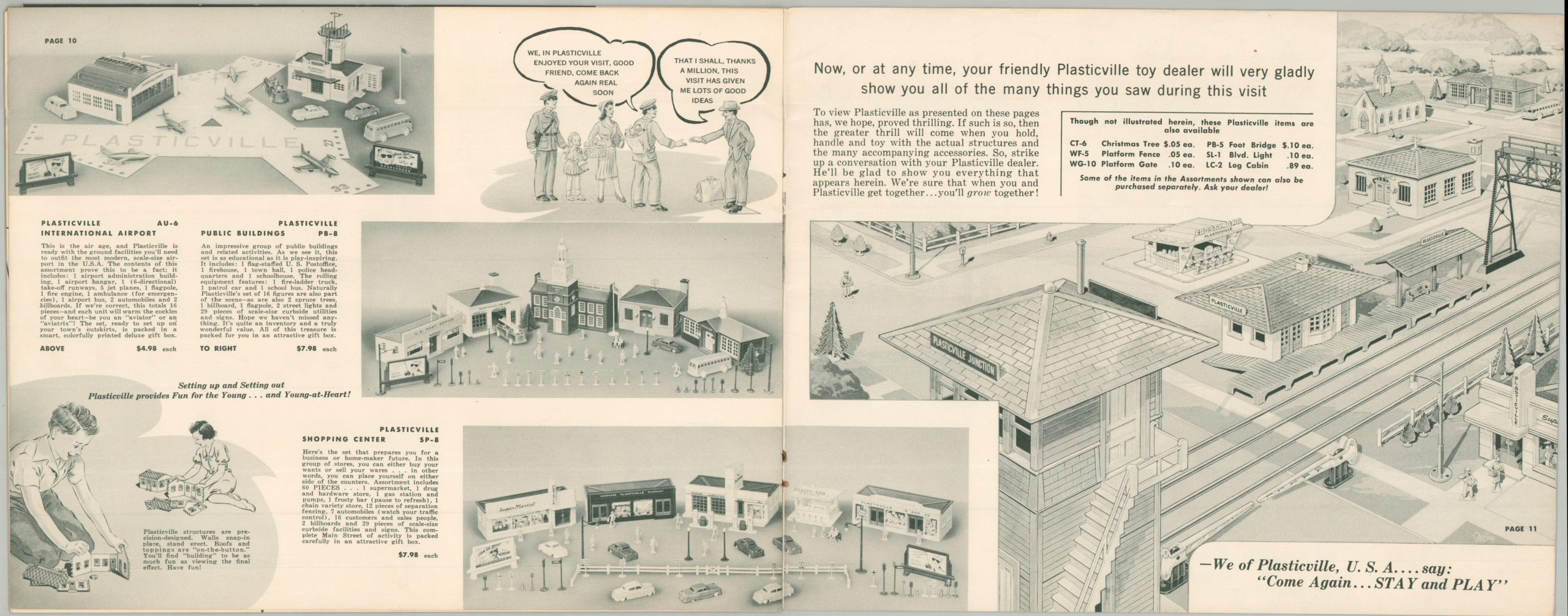 Plasticville U.S.A. Panoramic Catalog 1955 - Image 3