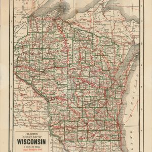 Midget Road Map of Wisconsin