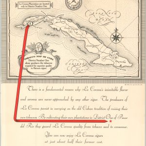 Tobacco Map of Cuba