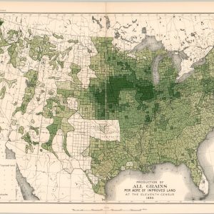 Production of All Grains per Acre of Improved Land [United States]