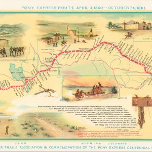 Pony Express Route April 3, 1860 - October 24, 1861