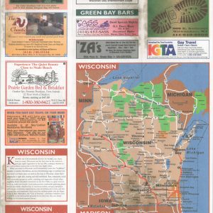 Columbia Fun Maps - Wisconsin Featuring Milwaukee, Madison & Green Bay