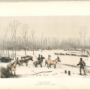Camp at Pine Ridge Dec. 22 1873 Departure of the Dog Trains