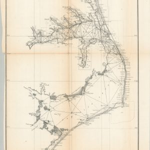 U.S. Coast Survey A.D. Bache Superintendent Sketch D Showing the Progress of Section IV 1845 to 1852 [Albemarle and Pamlico Sounds]