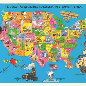 The World Famous MetLife Representative's Commemorative Map of the United States