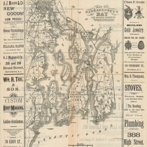 Map of Narragansett Bay and Adjacent Territory