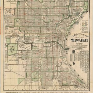 Caspar's Official Map of the City of Milwaukee