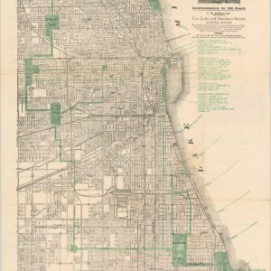 [Map of Chicago] Presented by the Commercial Hotel