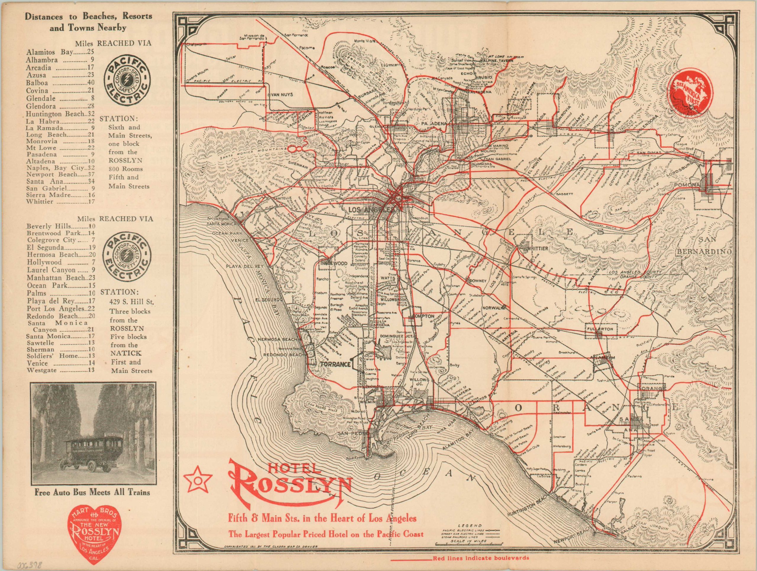 Hotel Rosslyn [Los Angeles] - Curtis Wright Maps