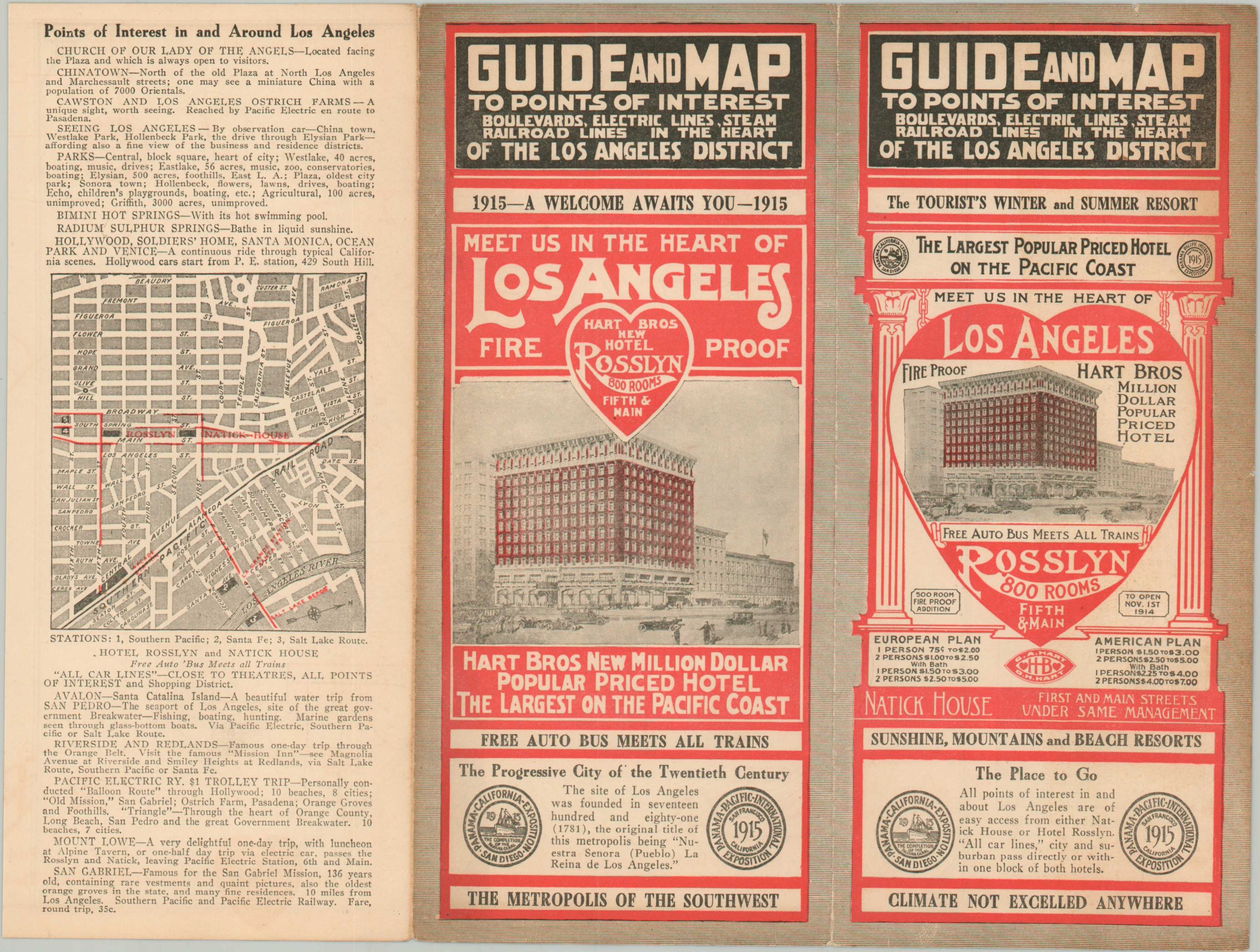 Hotel Rosslyn [Los Angeles] - Curtis Wright Maps