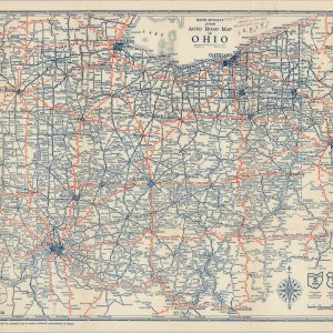 Rand McNally Junior Auto Road Map of Ohio