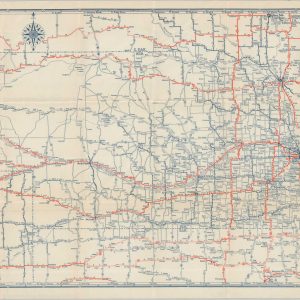 Rand McNally Junior Auto Road Map of Nebraska