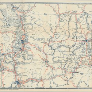 Rand McNally Junior Auto Road Map of Washington