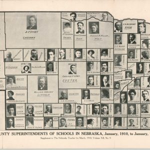 County Superintendents of Schools in Nebraska, January, 1910, to January, 1912