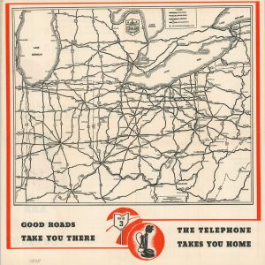 [Road Map of Ohio and Surrounding Region]