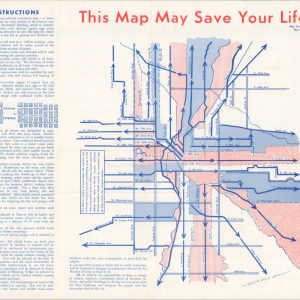 Evacuation Map and Instructions Prepared by the Denver Civil Defense Office