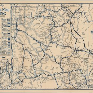 Rand McNally Junior Auto Trails Map Wyoming