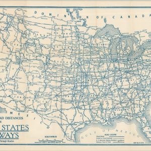 Paving and Road Distances on the United States Highways
