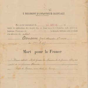 Médaille Militaire 5 Regiment d'Infanterie Coloniale