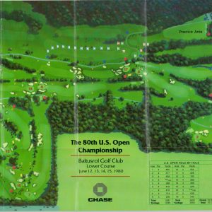 1980 U.S. Open Championship Map & Guide