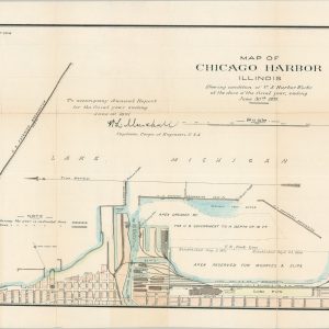 Map of Chicago Harbor Illinois