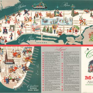 A Christmas Map of Manhattan